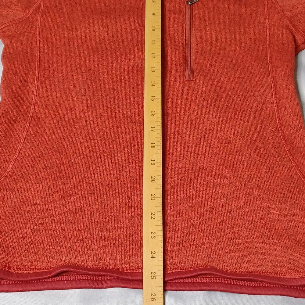 Patagonia Better Sweater Pullover Mens Small Orange 1/4 Zip Fleece Jacket - Picture 14 of 16